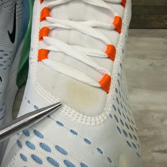 Nike Air Max 270 Mens Size 12.5 White Multi-Color Running Shoes DX2347-100 - Picture 6 of 11